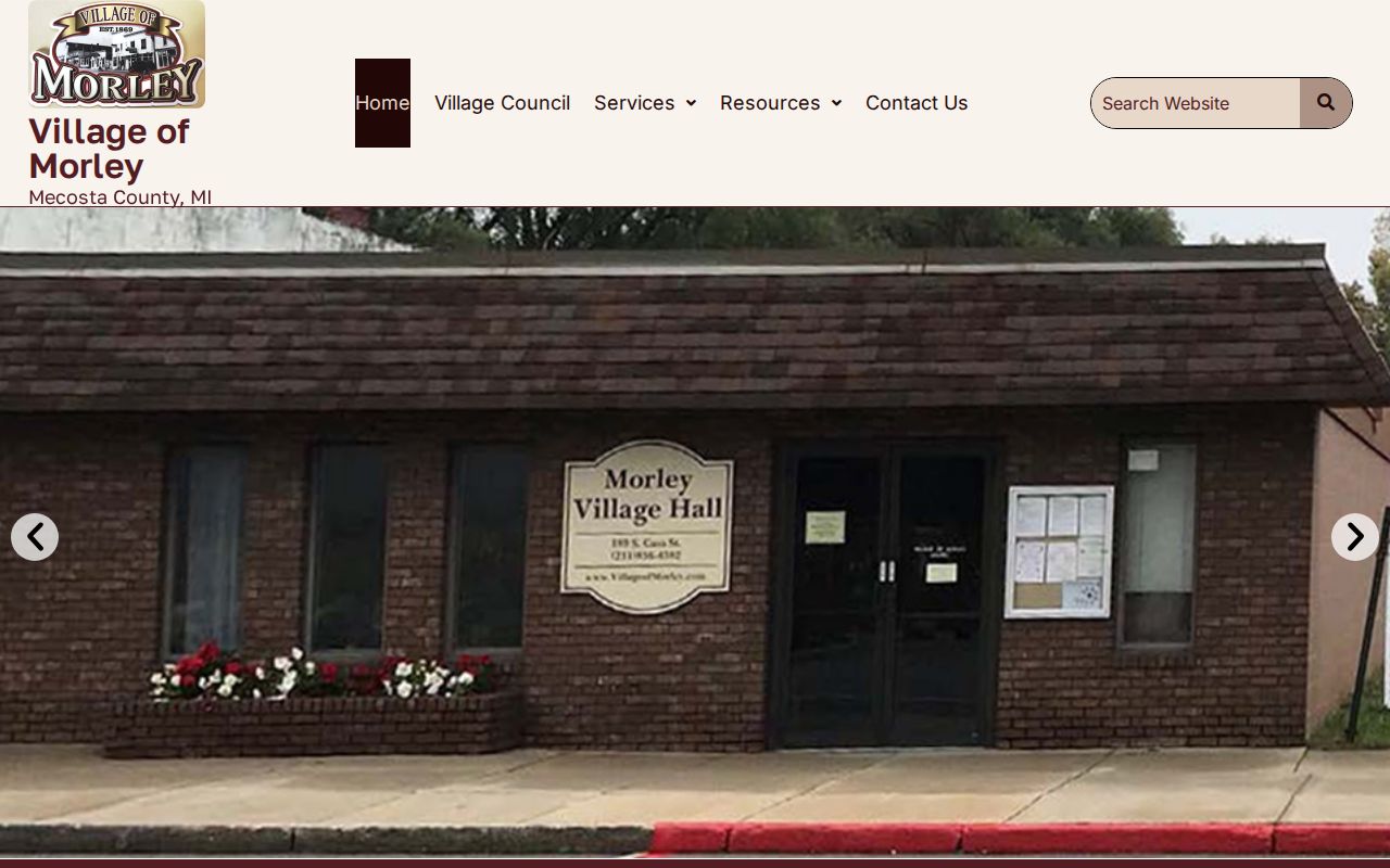 Morley warrant records: Village of Morley official municipal home page