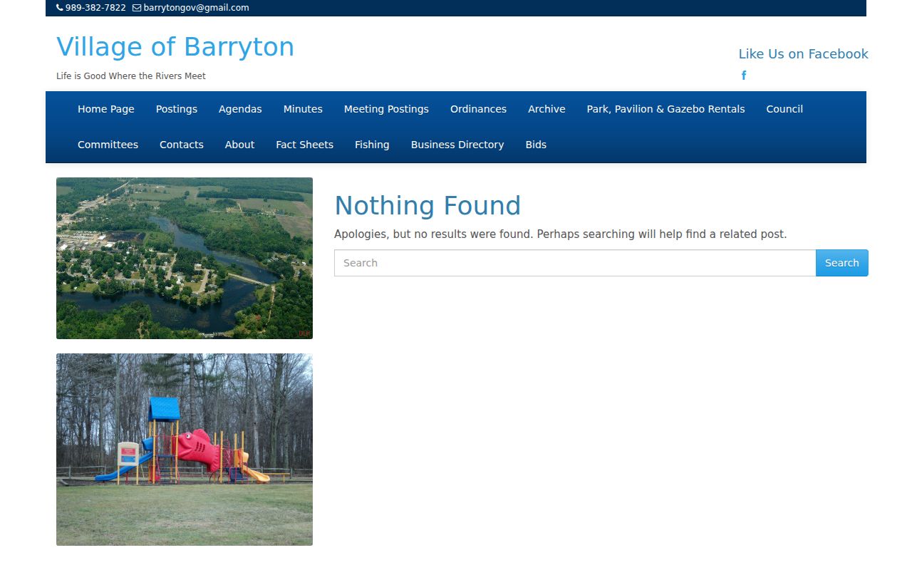 Barryton warrant records: Village of Barryton official municipal home page